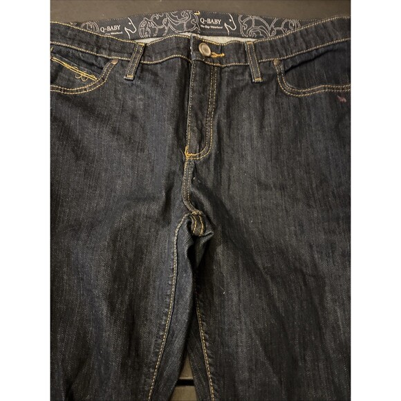 WRANGLER Q-Baby Jeans Size 13/14 Womens Mid Rise Boot Cut Denim Blue - Picture 3 of 10